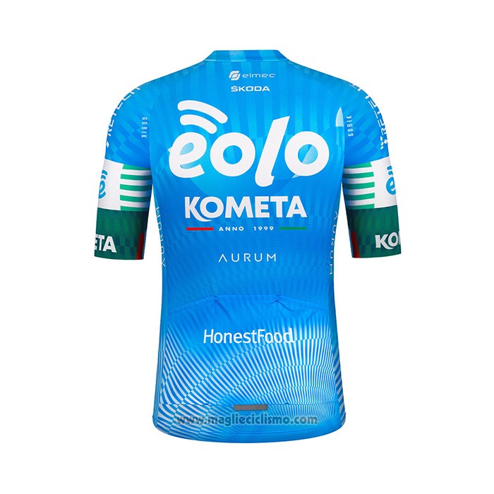 2022 Abbigliamento Ciclismo Eolo Komet Celeste Manica Corta e Salopette